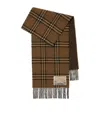 Burberry Reversible Check Cashmere-wool Scarf In Brown