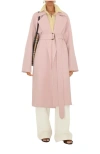 Burberry Cashmere Wrap Coat In Pink