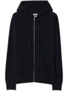 BURBERRY CASHMERE ZIP-UP HOODIE