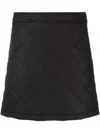 Burberry Mini Skirt With Embroidery On The Back In Brown