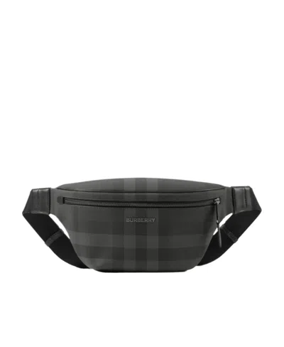 BURBERRY BURBERRY CASON CHECKED ZIPPED BELT BAG