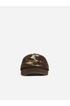 Burberry Duck Gabardine Baseball Cap Juniper In Brown