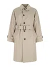 Burberry Cotton Gabardine Long Car Coat