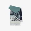 Burberry Castle Cashmere Scarf In Blue