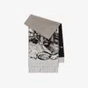 Burberry Castle Cashmere Scarf In Gray