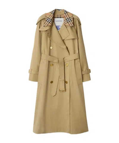 Burberry Castleford Double-breasted Trench Coat In Brown