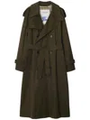 Burberry Castleford Trench Coat In Green