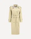 Burberry Check Collar Long Castleford Trench Coat Clothing