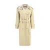 Burberry Castleford Trench Coat With Archive Check Collar In Neutral