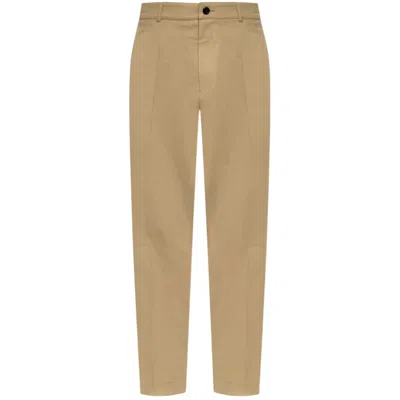 Burberry Casual Cotton Trousers In Brown