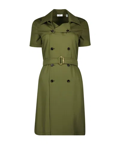 BURBERRY BURBERRY DOUBLE BREASTED BELTED DRESS