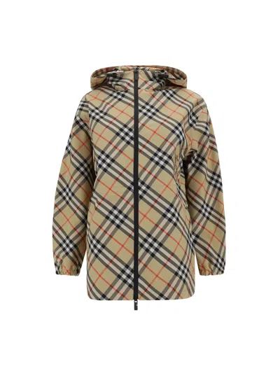 Burberry Casual Jackets In Brown