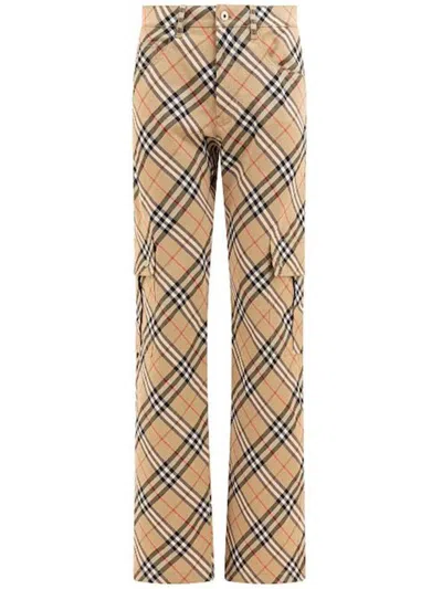 BURBERRY BURBERRY CASUAL TROUSERS CLOTHING