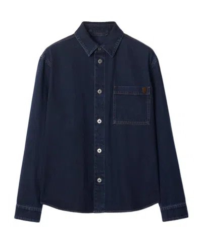 Burberry Casual Version Denim Shirt In Black