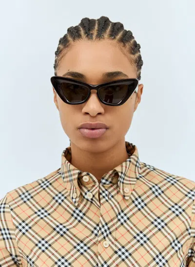 Burberry Cat Eye Sunglasses In Black