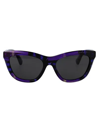 Burberry Cat Eye Sunglasses 0 Be4435 411387 In Check Violet
