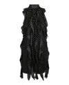 Burberry Cate Polka Dot Dress In Black