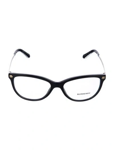 Pre-owned Burberry Cat-eye Eyeglasses In Black