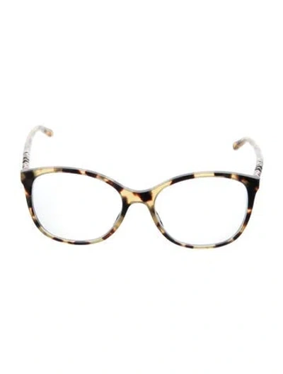 Pre-owned Burberry Cat-eye Eyeglasses In Brown