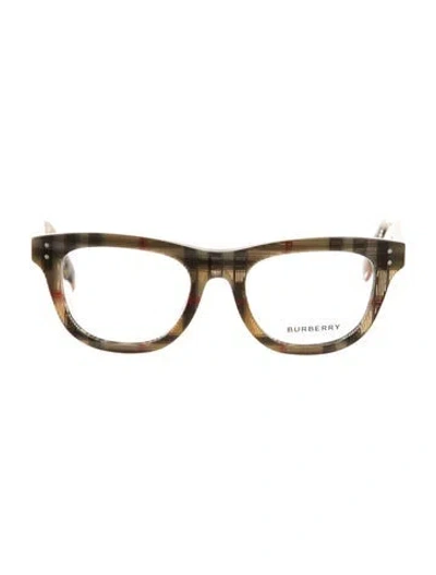 Pre-owned Burberry Cat-eye Eyeglasses In Brown