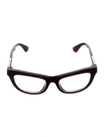 Pre-owned Burberry Cat-eye Eyeglasses In Brown