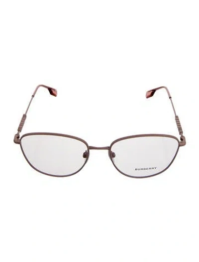 Pre-owned Burberry Cat-eye Eyeglasses In Pink