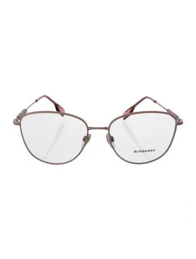 Pre-owned Burberry Cat-eye Eyeglasses In Pink