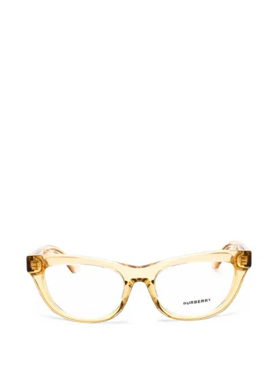 Burberry Cat-eye Frame Glasses In Yellow