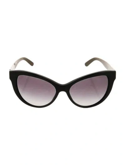 Pre-owned Burberry Cat-eye Gradient Sunglasses In Black