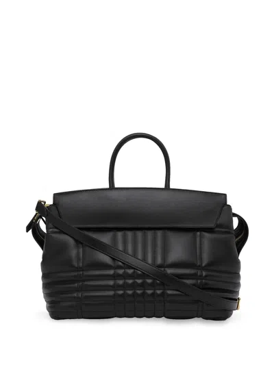 Burberry Catherine Quilted Tote In Black