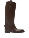 Burberry Cavalier Equestrian-knight Calf Leather Boots In Multi