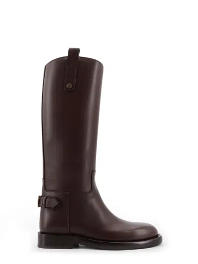 BURBERRY CAVALIER LEATHER BOOTS