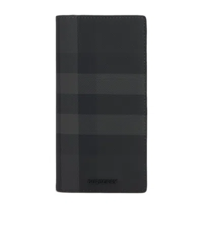BURBERRY CAVENDISH CHECK E-CANVAS WALLET