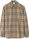 Burberry Check Print Shirt Caxtan In Multi