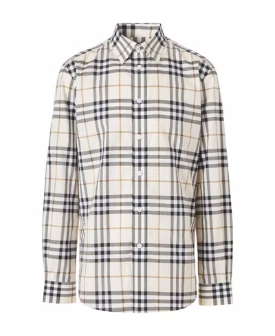 Burberry Checked Button-down Shirt In Multi