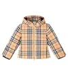 Burberry Cecilia  Check Hooded Down Jacket In Multi