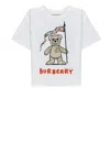 Burberry White T-shirt For Babykids With Thomas Bear In White