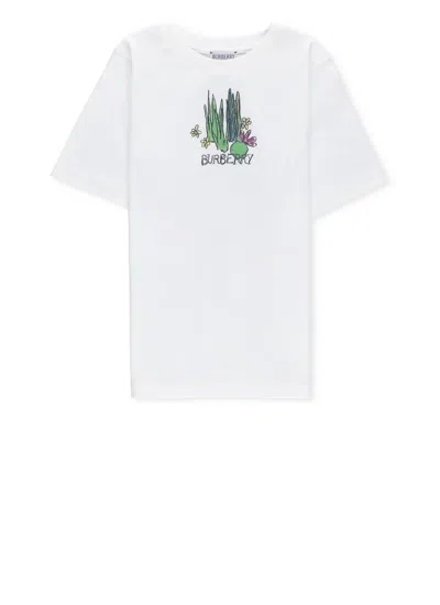 Burberry Kids Pond Print T-shirt (3-14 Years) In Weiss
