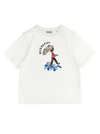 Burberry Kids' Cedar Soldier T-shirt In White