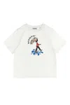 Burberry White T-shirt With Logo Print In White