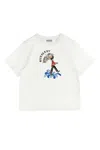 Burberry White T-shirt With Logo Print In White