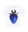 Burberry Strawberry-print Cotton T-shirt In White