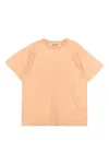 Burberry Kids Ekd Logo Cotton T-shirt In Brown