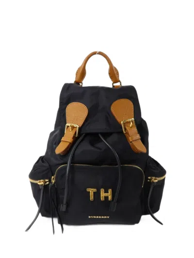 Pre-owned Burberry Chain Backpack In Black