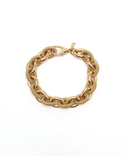 Pre-owned Burberry Chain Bracelet In Gold