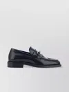 BURBERRY CHAIN DETAIL LEATHER LOAFERS