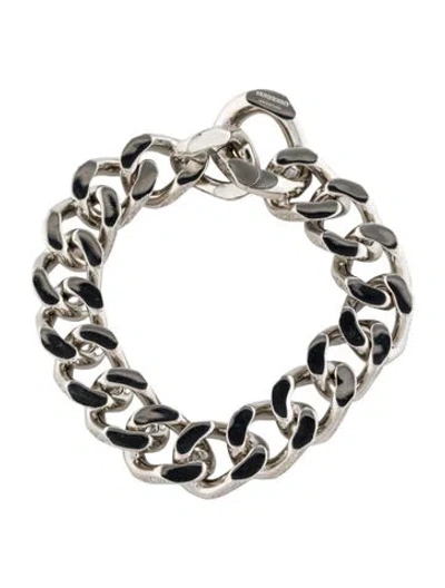 Pre-owned Burberry Chain Link Bracelet, 7" In Multi