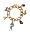 Burberry Chain-link Charm Bracelet In Gold