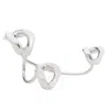 Burberry Chain Link Palladium-plated Trio Ring
