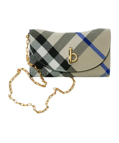 Burberry Chain Shoulder Bag In Nude